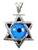 Star of Magen David Pendant with Evil Eye