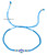 Blue Macrame Bracelet with Evil Eye