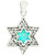 Star of Magen David Opal Pendant