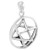 Sterling Silver Kabbalah Merkabah Pendant