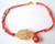 Gold Red String Kabbalah Bracelet with Protection Hand
