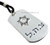 Israeli Army Necklace with Star Of David