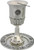 Jewish Shabbat Kiddush Cup with Saucer