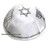 Kippah with Menorah, Star of David and Ten Commandments