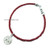 Red Leather Bracelet with Kabbalah Pendant