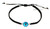 Blue Evil Eye Macrame Bracelet