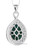 Eilat Stone and Silver Pear Shape Pendant