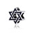 Sterling Silver Star of David Bead Charm
