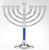 Hanukkah Menorah with Blue Accents