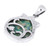 Double Sided Pomegranate Pendant with Roman Glas