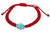 Kabbalah Red String Bracelet with Blue Opal Hamsa
