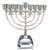 Nickel Plated Hanukkah Menorah