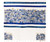 Embroidered Tallit Set - Jerusalem in Silver and Blue