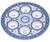 Passover Seder Plate - Blue and White