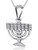 Menorah Necklace - 925 Sterling Silver