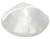 White Satin Kippah with Silver Trim