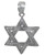 Star of David Pendant - Silver & Cubic Zirconia