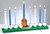Baseball Hanukkah Menorah
