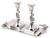 Jeweled Shabbat Candlesticks with Tray