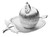 Apple Shaped Honey Dish with Tray