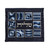 Modern Tallit Set - Blue and Silver - Geometric Shapes