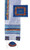 Embroidered Jerusalem Tallit Set - Blue
