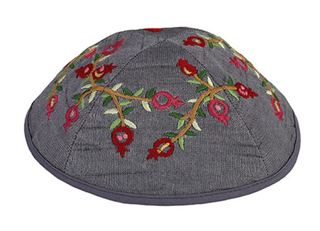 gray felt klipped kippah gray felt klipped kippah