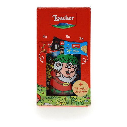 Loacker Minis Mix Bicchiere Gnometti n.3 Nocciolo 100g
