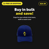 Navy Brainstormer Trivia light-bulb cap, available in bulk for trivia teams, staff, and event crews