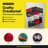 Crafty Creatures! socks 3-pack with owl, fox, and octopus designs