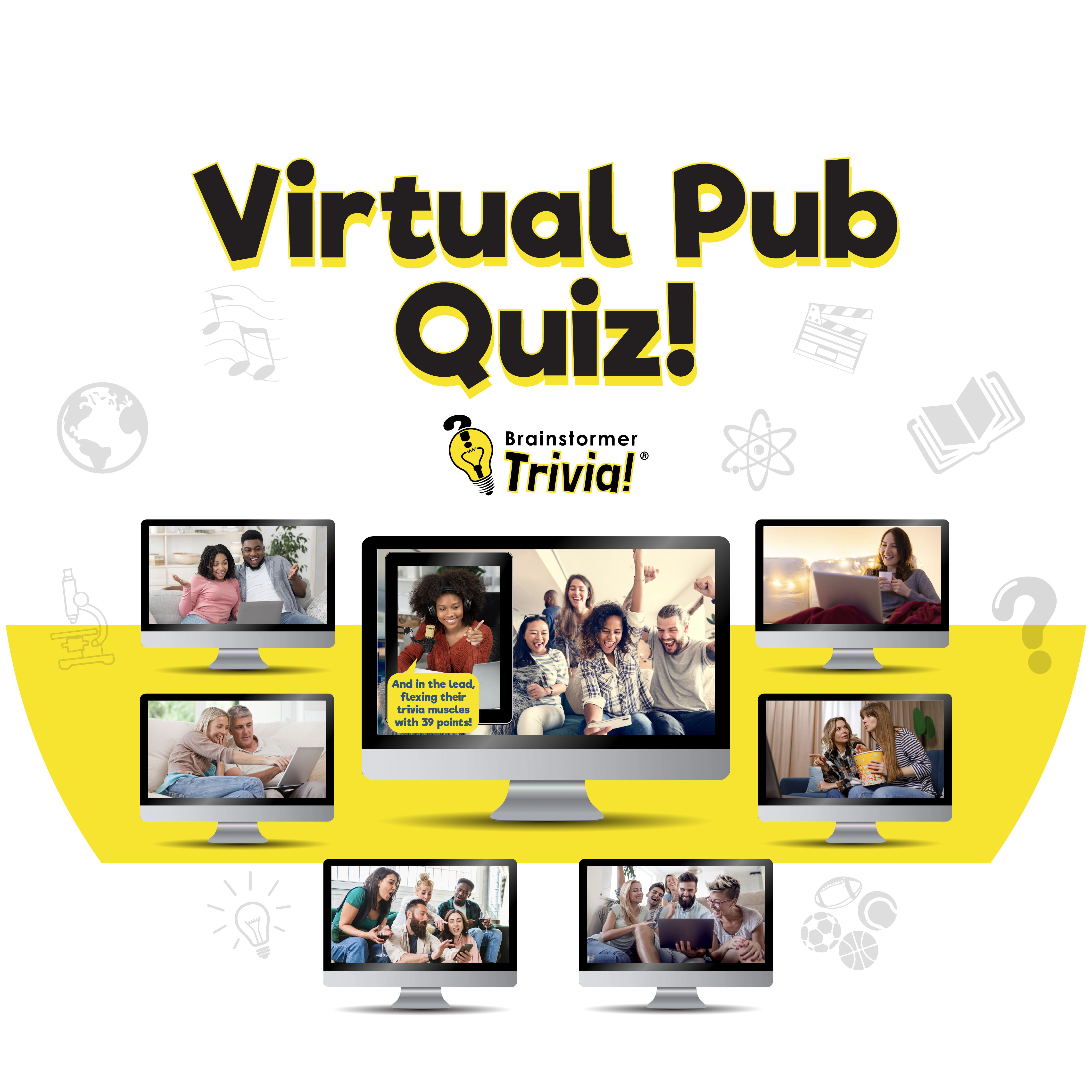 Virtual pub quiz event