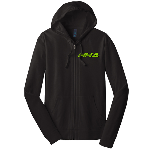 Black HHA Full Zip Hoodie