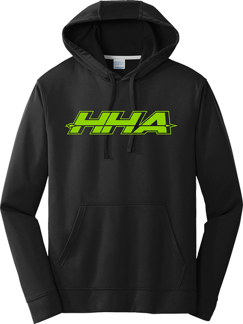 Black Logo Performance Hoodie