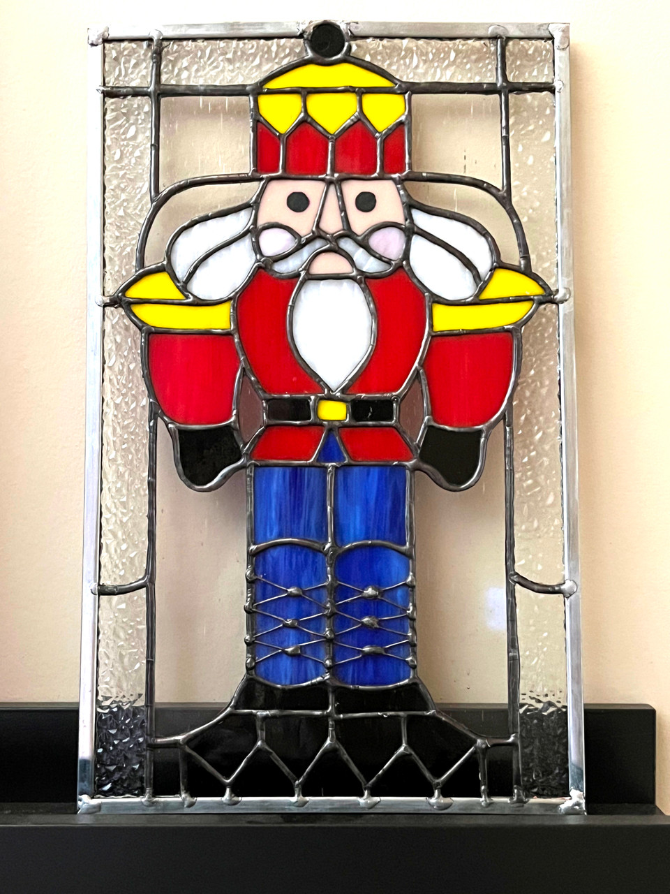 Nutcracker Stained Glass Panel Swanky Glass
