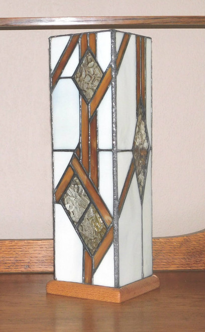 Stained Glass Geometric Table Lantern