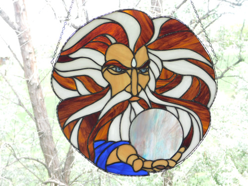 stained glass wizard