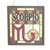 stained glass scorpio panel