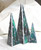stained glass 3D Christmas trees