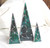 stained glass 3D Christmas trees