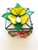 stained glass jewelry box with 3D flower
