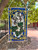 stained glass columbine flower panel