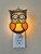 stained glass sleepy tired owl night light