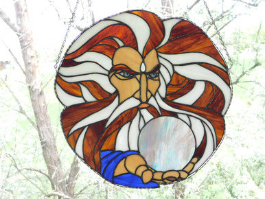 Stained Glass Wizard Panel