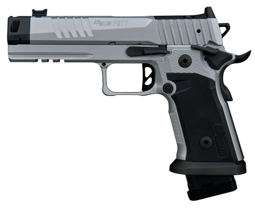 Sig Sauer P211 Quicksilver Full Size 9mm Luger 23+1 4.40" MACH3D Compensated Barrel