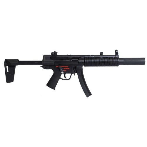 Century Arms AP5-SD Pistol 9mm Luger 30rd Magazines (2) 5.75" 1/2x28 Threaded Barrel Black with Brace