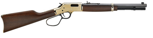 Henry H006MR41 Big Boy Carbine Full Size 41 Rem Mag 7+1 16.50" Blued Octagon Barrel, Brass Polished Brass Receiver, American Walnut Wood Stock Right Hand                                               