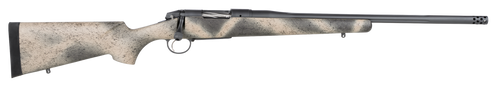 Bergara Rifles BPR33308 Premier Highlander 308 Win 4+1 20" Sniper Gray Cerakote Fluted Barrel, Sniper Gray Cerakote Stainless Steel Receiver, Woodland Camo Grayboe Stock                               