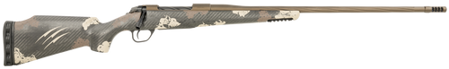Fierce Firearms FRG7PRC24MM Twisted Rage  Full Size 7mm Rem 3+1 24" Midnight Bronze Cerakote Fluted Threaded Barrel & Receiver, Trophy Camo C3 Carbon Rage w/Pic Rail Carbon Fiber Stock                