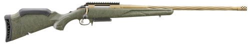 Ruger 46943 American II Predator 30-06 Springfield 4+1 22" Burnt Bronze Cerakote Spiral Fluted Threaded Barrel & Alloy Steel Receiver w/Picatinny Rail, Green Splatter Adj LOP Synthetic Stock          