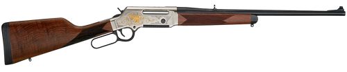 Henry H014WL223 Long Ranger Wildlife Full Size 223 Rem/5.56x45mm NATO 5+1 20" Blued Steel Barrel, Engraved Nickel-Plated w/24K Gold Inlay Steel Receiver, American Walnut Stock Right Hand              